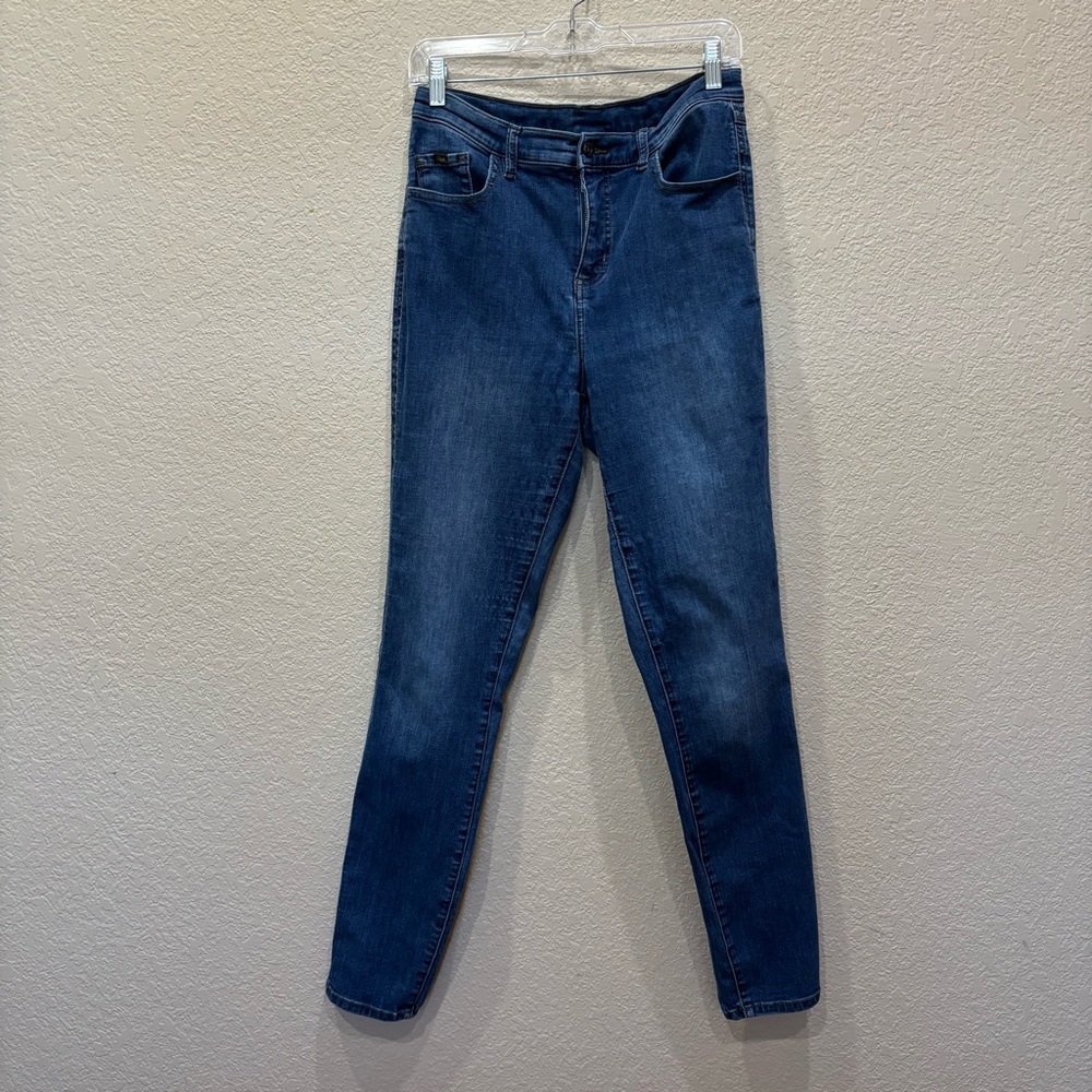 Kuhl Jeans Womens 10 Blue Indigo Dye Kontour Tapered Stretch Regular Fit Denim